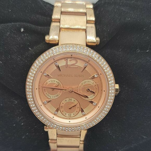 Michael Kors Parker MK6352 Womens Stainless Steel Analog Dial Quartz Watch AM469 - Picture 1 of 11